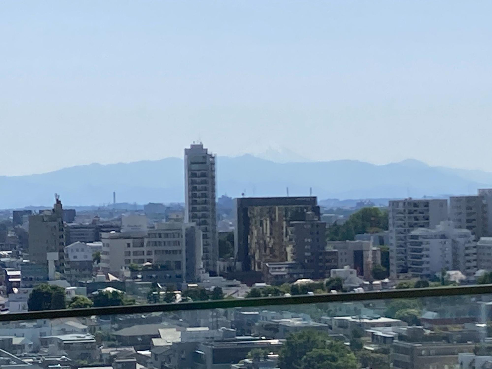 渋谷PARCO ルーフトップパークから見える富士山